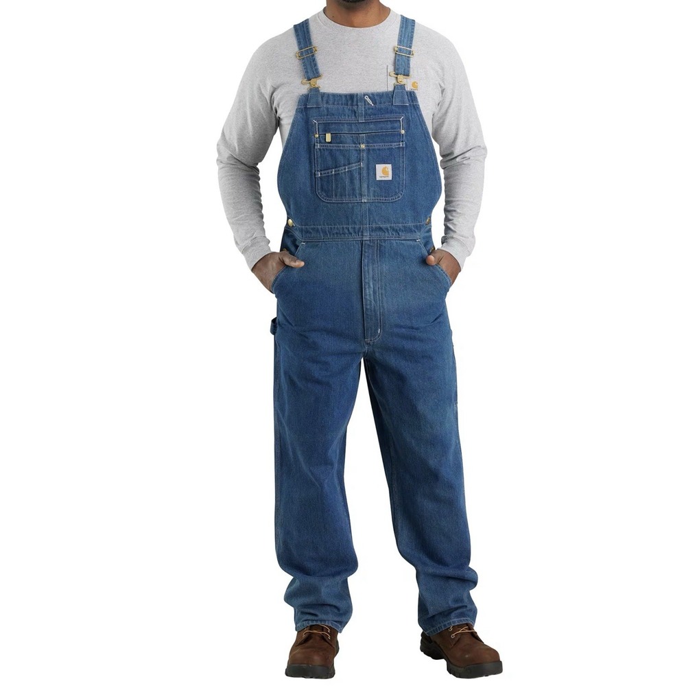 Carhartt Loose-Fit Denim Bib Overalls 38 X 30